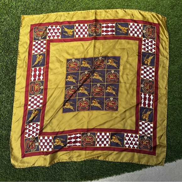 Burberry Accessories - Vintage Burberrys silk scarf